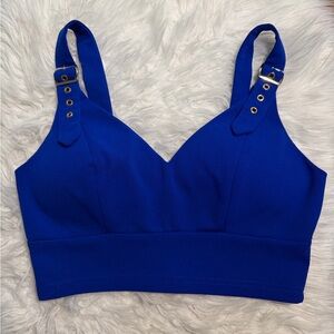 Fashion Nova Royal Blue Crop Top